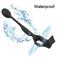 3 in 1 Vibrating Prostate Massager with Cock Ring - Lusty Age