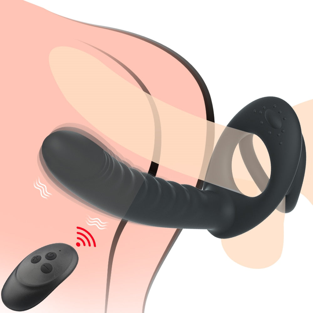 Double Penetration Strap on Vibrator For Couples - Lusty Age