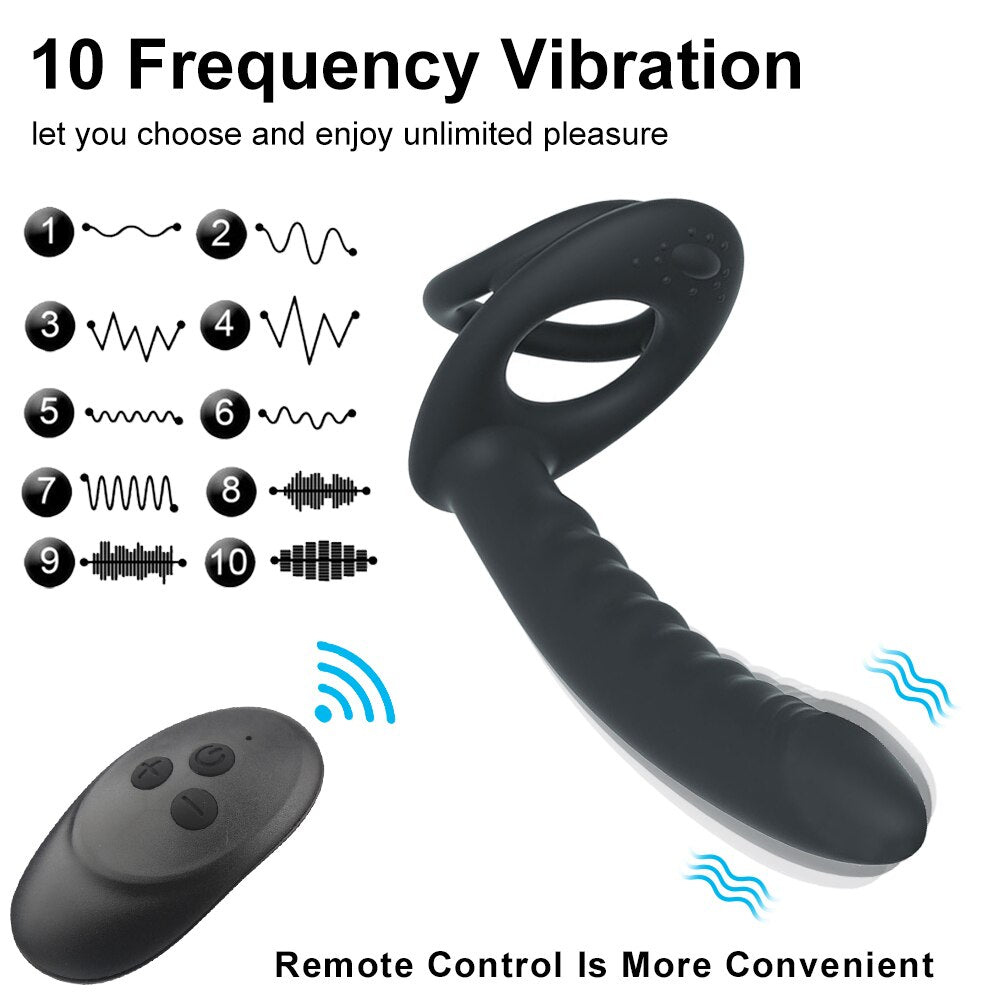 Double Penetration Strap on Vibrator For Couples - Lusty Age