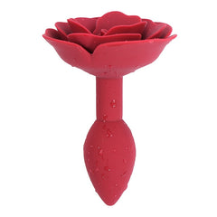 Romantic Rose Silicone Butt Plug - Lusty Age