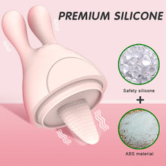 Rabbit Huge Tongue Dildo Vibrator - Lusty Age