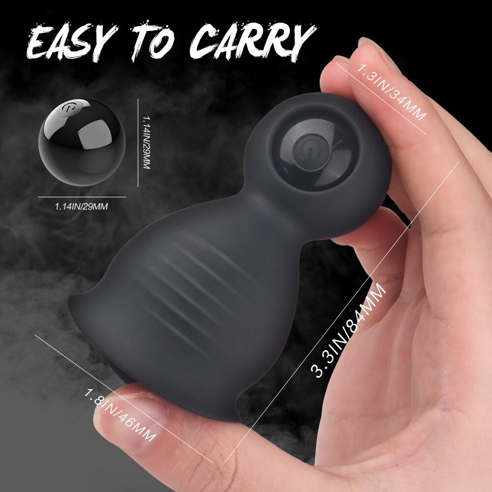 9 Speeds Male Masturbator Cup & Glans Massager - Lusty Age