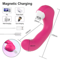 3 in 1 Clitoral Vagina Sucking Licking Vibrator G Spot Clitoris Stimulator - Lusty Age