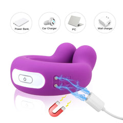 Cock Ring Couple Vibrator for Penis & Clitoral Stimulation - Lusty Age