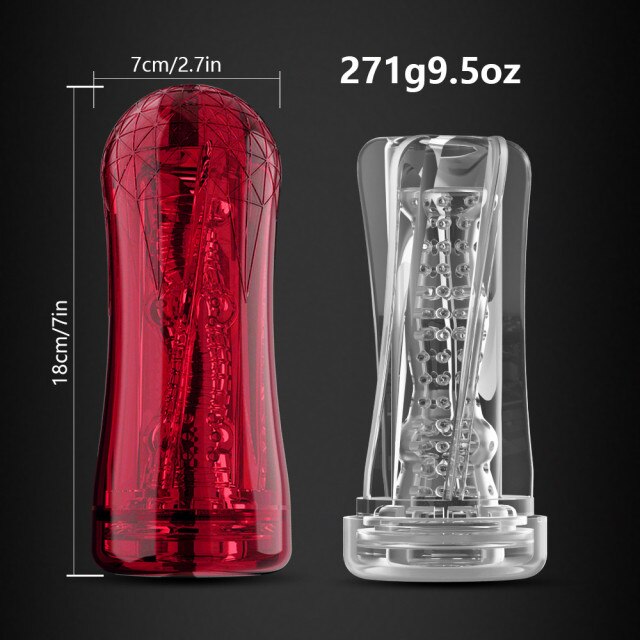 Male Masturbators Cup Vagina for Men Pocket Pussy And Blowjob Simulator - Lusty Age