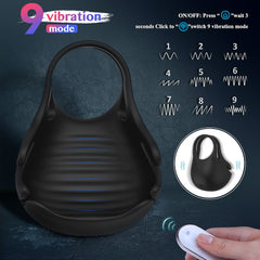 Vibrating Male Chastity Cock Ring Massager - Lusty Age