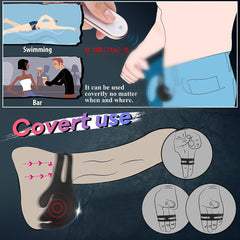 Vibrating Male Chastity Cock Ring Massager - Lusty Age