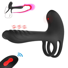 Elastic Delay Vibrating Cock Ring Stretchy Intense Clit Stimulation Vibrator - Lusty Age