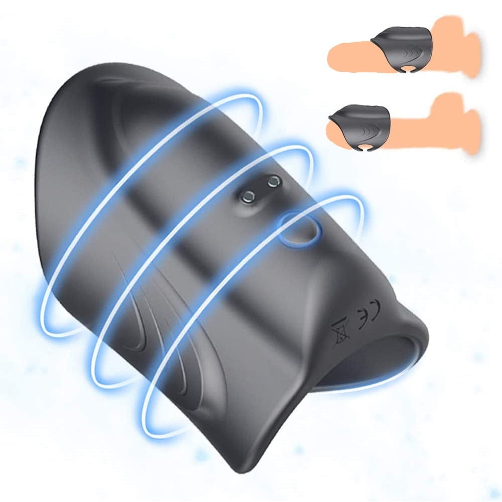 10 Speed Penis Ring Vibrator Sex Toy For Men Delay Ejaculation Erotic Male Sex Toy - Lusty Age