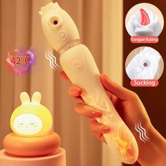 Clitoral Sucking Vibrator Tongue licking Wand Vibrator - Lusty Age