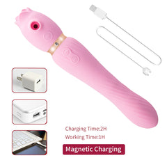 Clitoral Sucking Vibrator Tongue licking Wand Vibrator - Lusty Age