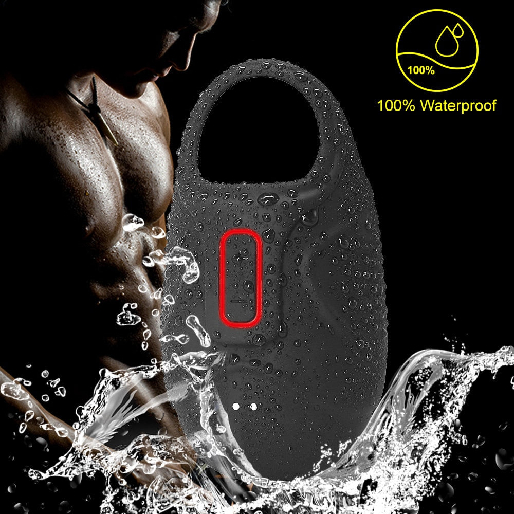 10 Modes Men Scrotum Massager Male Chastity Cage Testicle Bondage Vibrator - Lusty Age