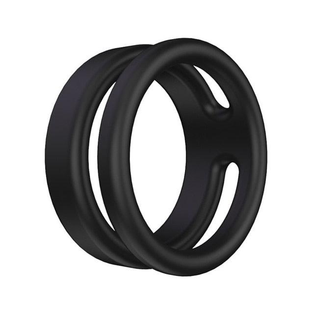 Silicone Dual Penis Ring - Lusty Age