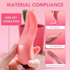 Realistic Tongue Licking Vibrator - Lusty Age