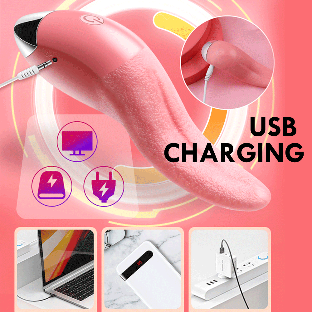 Realistic Tongue Licking Vibrator - Lusty Age