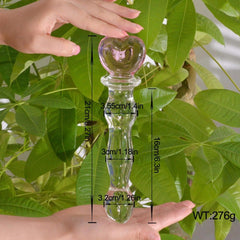 Crystal Glass Pleasure Wand Dildo - Lusty Age