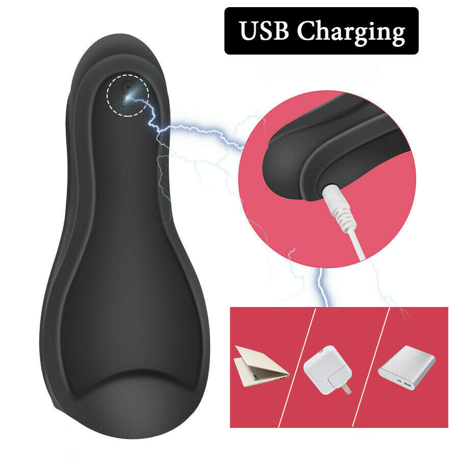 6 Modes Tongue Licking Glans Massager Men Masturbator - Lusty Age