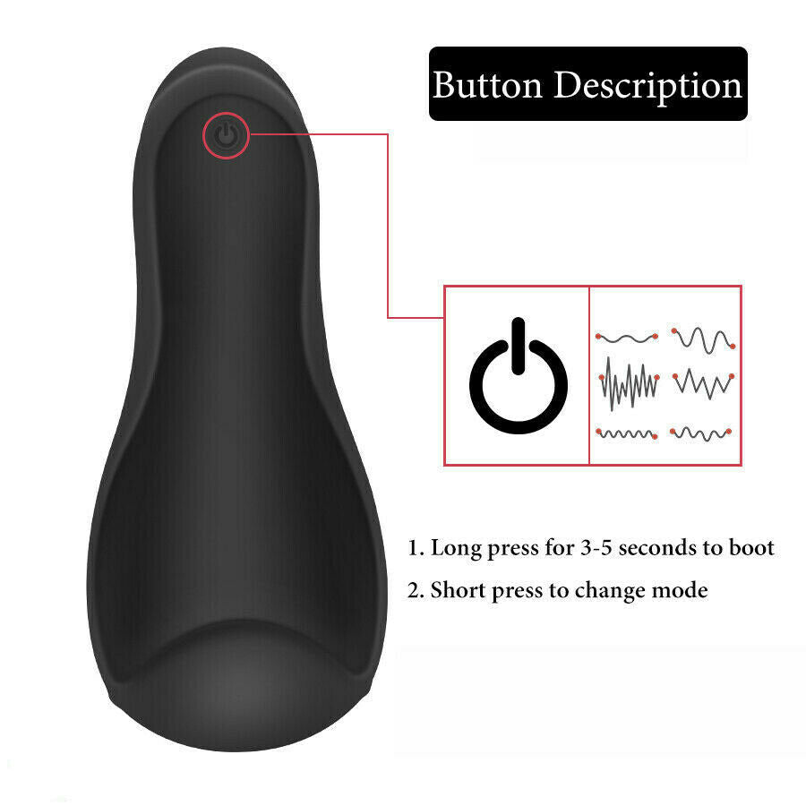 6 Modes Tongue Licking Glans Massager Men Masturbator - Lusty Age